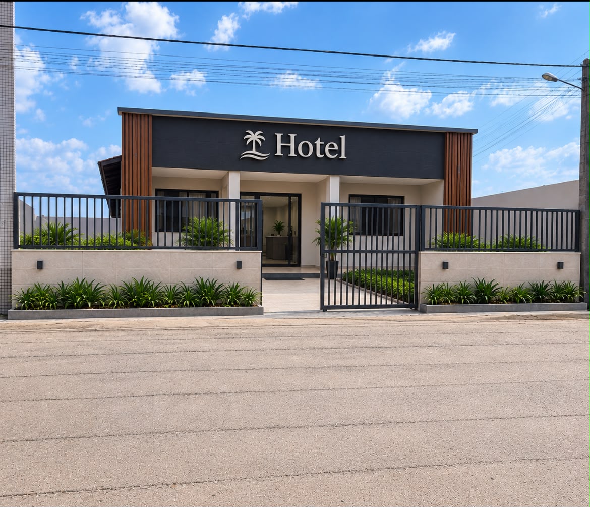 Fachada do Hotel Oásis
